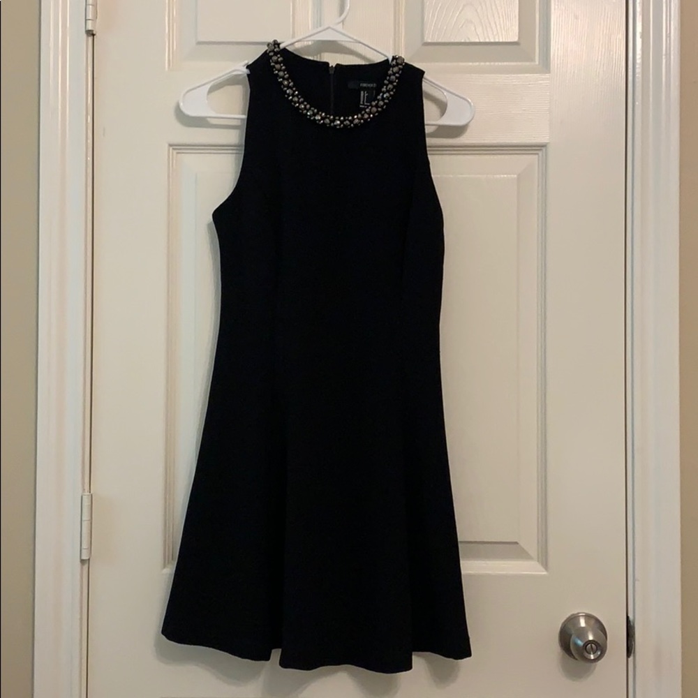 Black fit & flare dress